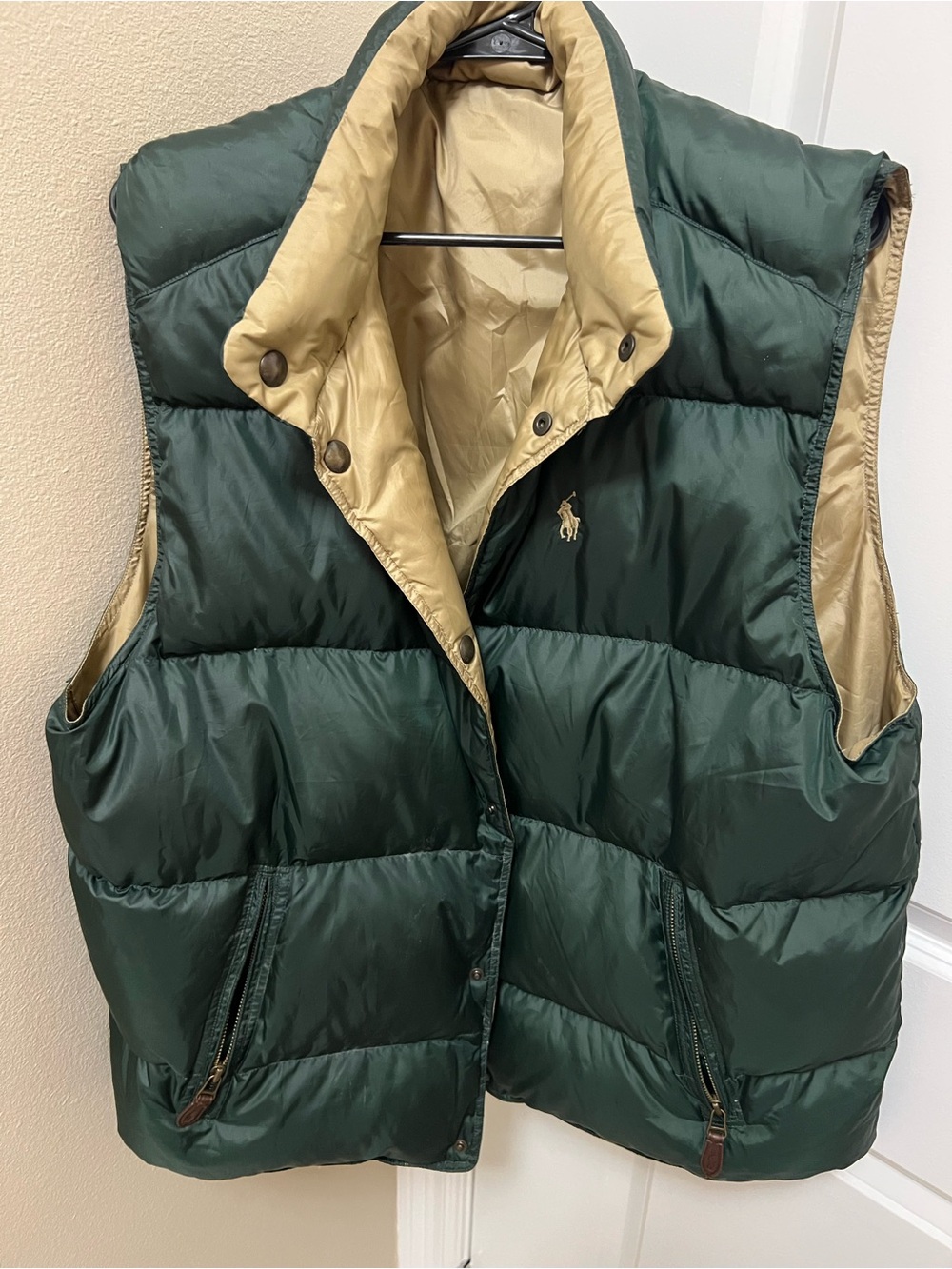 Vintage Polo Ralph Lauren reversible down vest